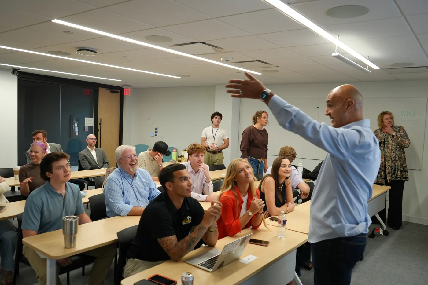 Speaker engages founders at Fuel Mentor Camp 2026