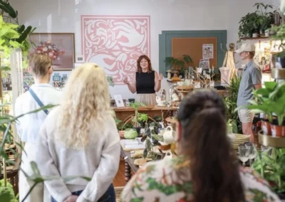 Startup Junkie workshop hosted at a local plant shop, 2026