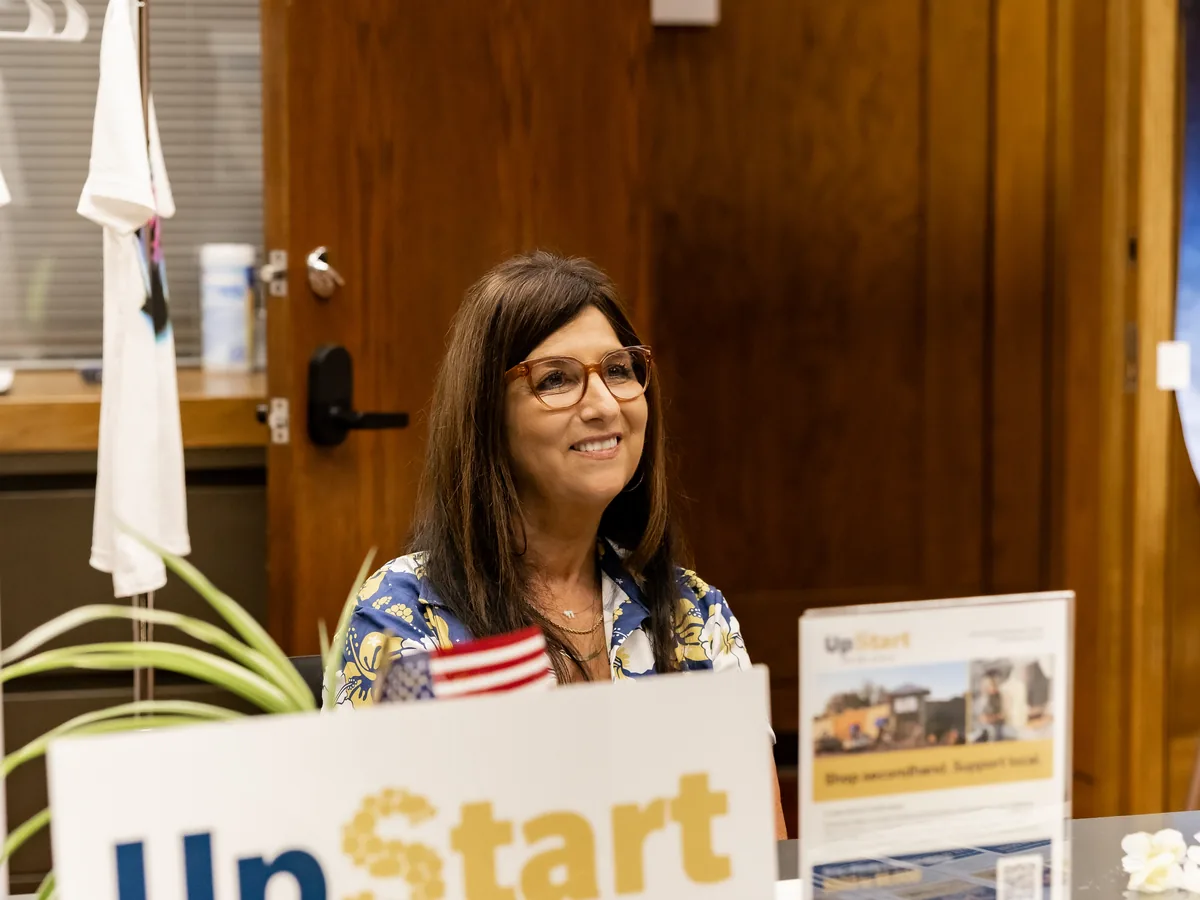 UpStart Thrift booth at Startup Crawl 2026